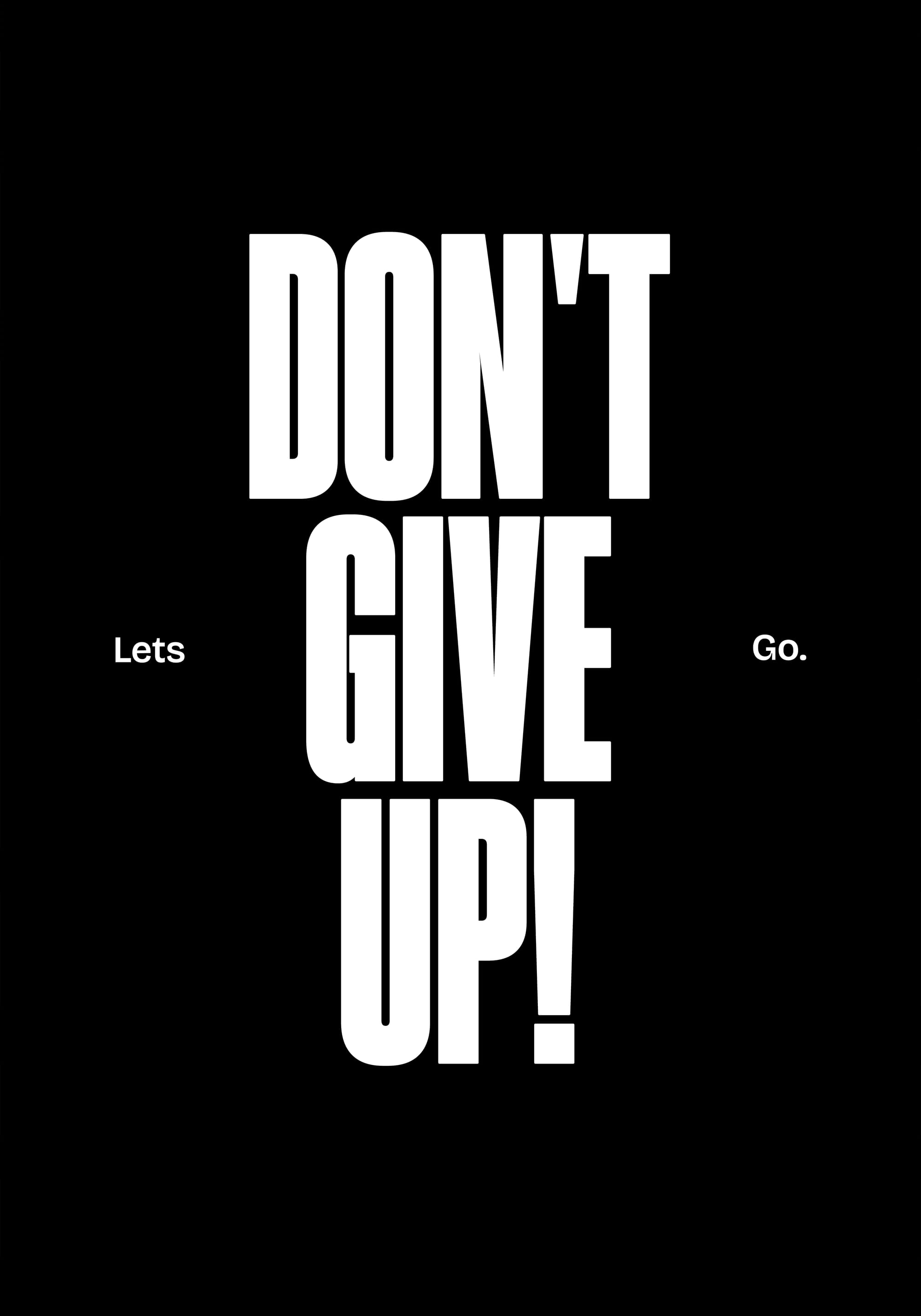 Don't Give Up  Poster