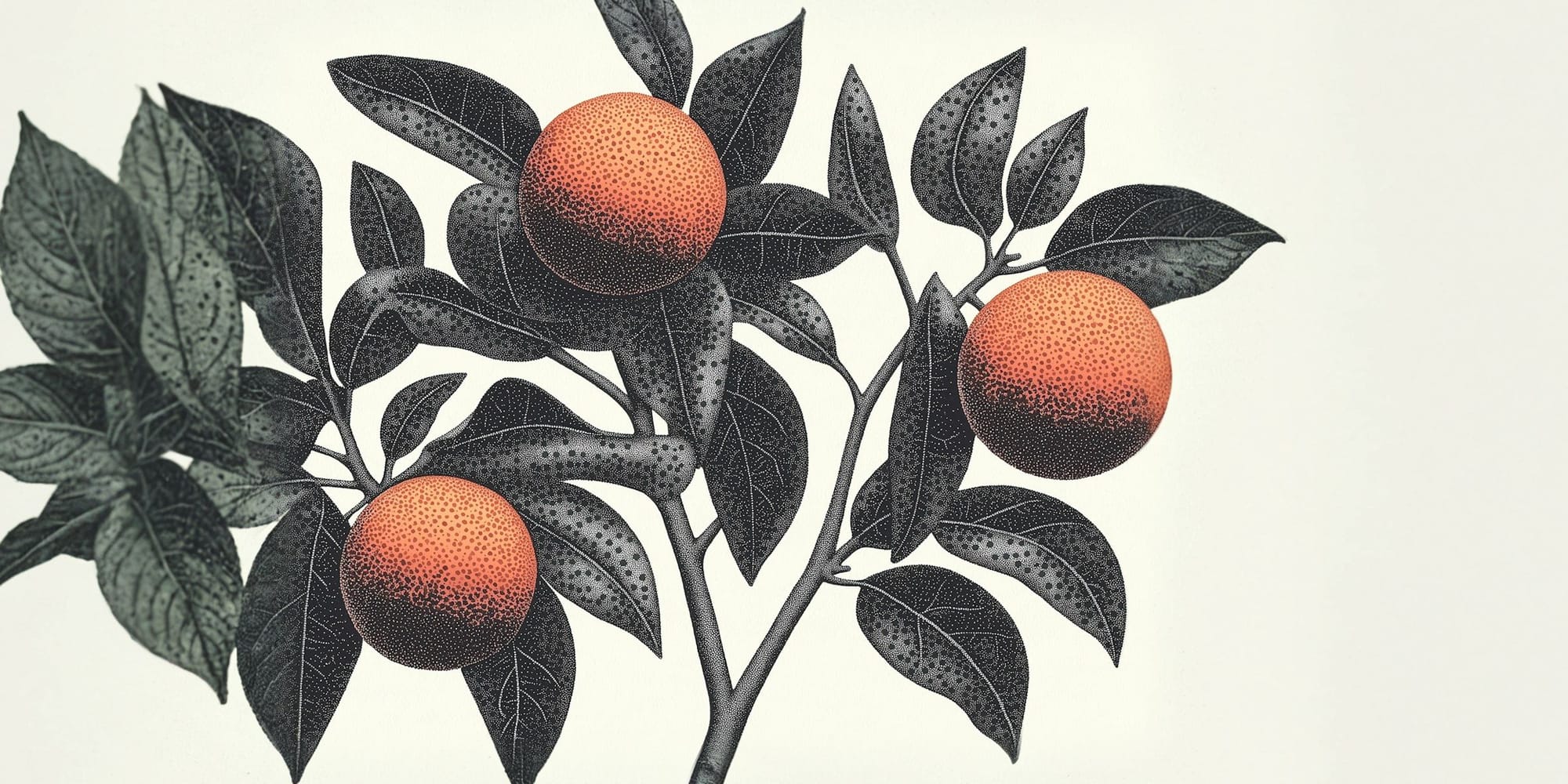 Stylized Oranges Illustration