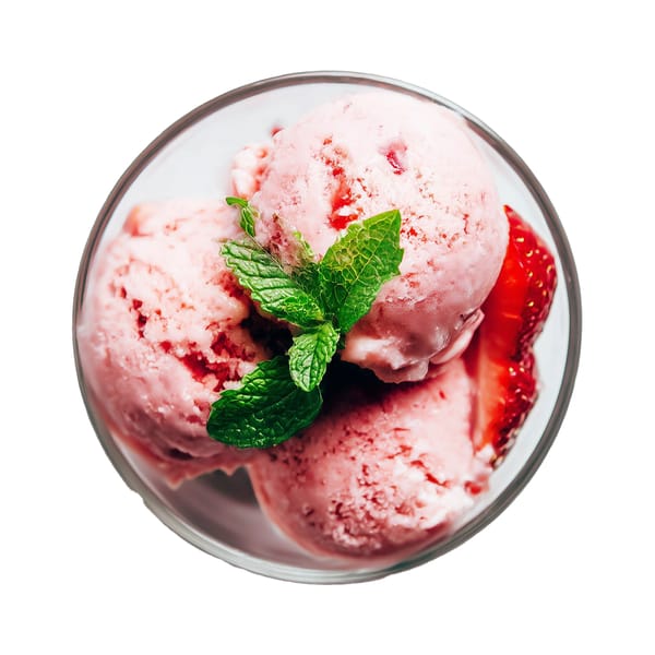 Strawberry Ice Cream Bowl