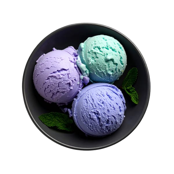 Ice Cream Vibrant in Bowl