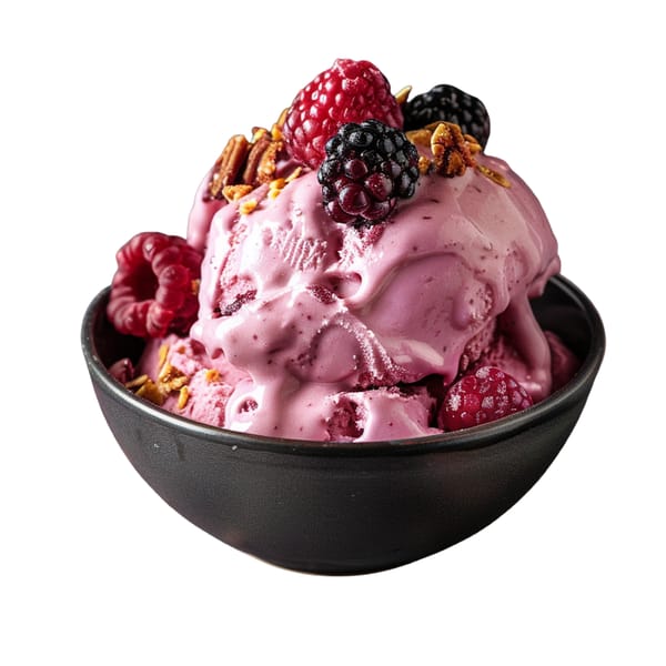 Berry-Flavored Ice Cream Indulgence