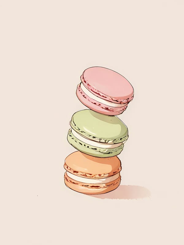 Colorful Macaron Tower